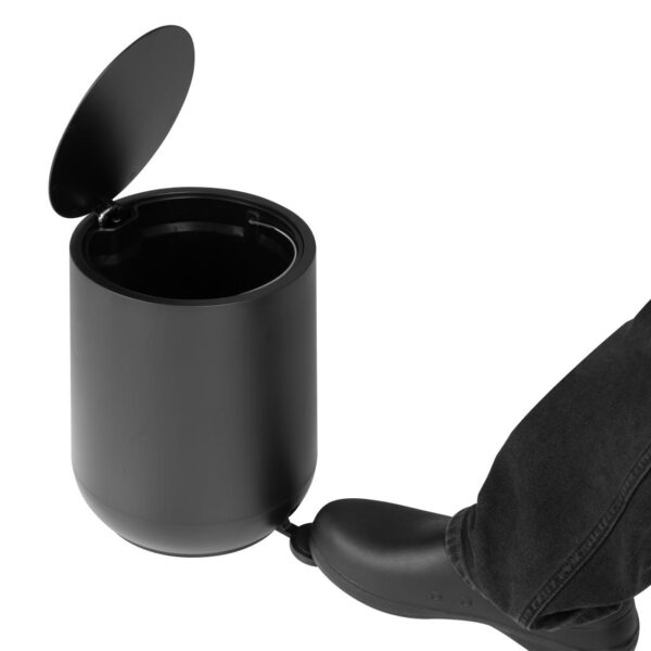 Jantex Round Pedal Bin Black 5ltr - Image 4