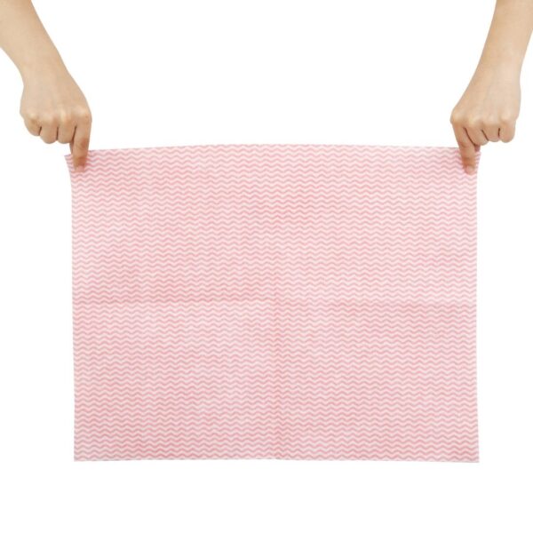 Jantex Heavy Duty Non-Woven Cloths Red (Pack 25) - Image 3