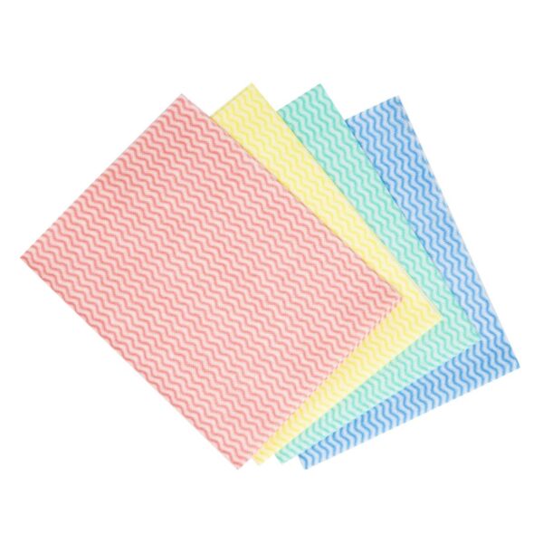 Jantex Heavy Duty Non-Woven Cloths Yellow (Pack 25) - Image 4