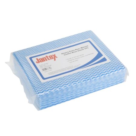 Jantex Heavy Duty Non-Woven Cloths Blue (Pack 25)