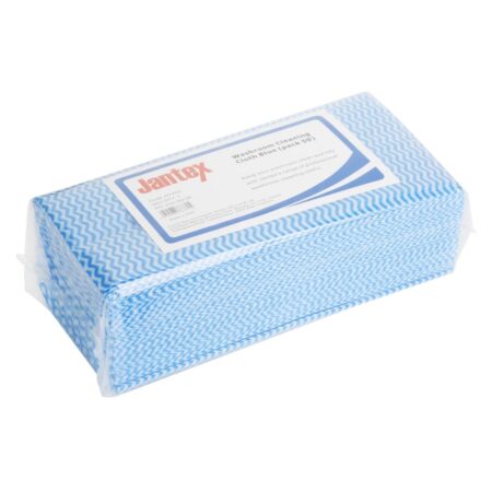 Jantex Washroom Cleaning Cloth Blue (Pack 50)