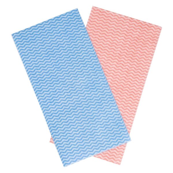 Jantex Washroom Cleaning Cloth Blue (Pack 50) - Image 4