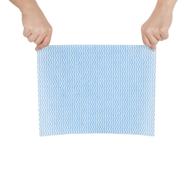 Jantex Green Natural Cleaning Cloth - Blue (Box 200) - Image 5
