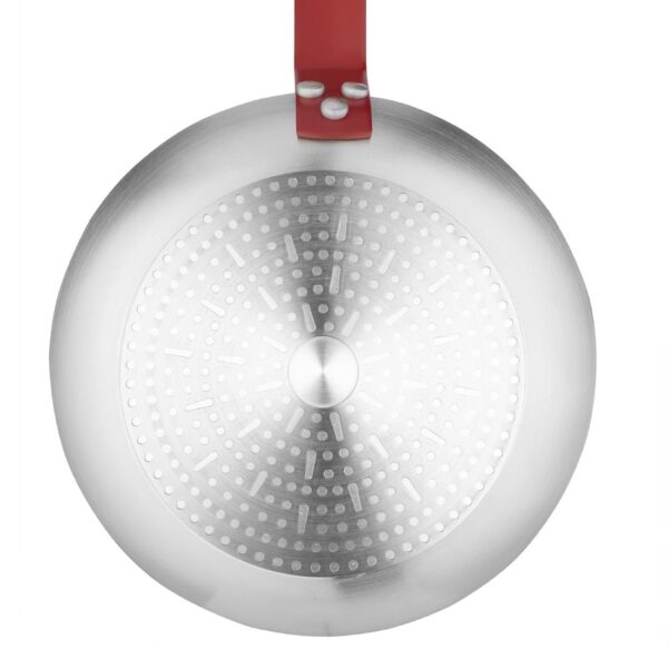 Hygiplas Frypan Aluminium Non-stick Teflon Platinum Plus Red Handle - 280x45mm - Image 6