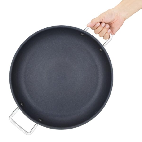 Vogue Paella Pan Aluminium Non-stick Teflon Platinum Plus - 350x65mm - Image 4