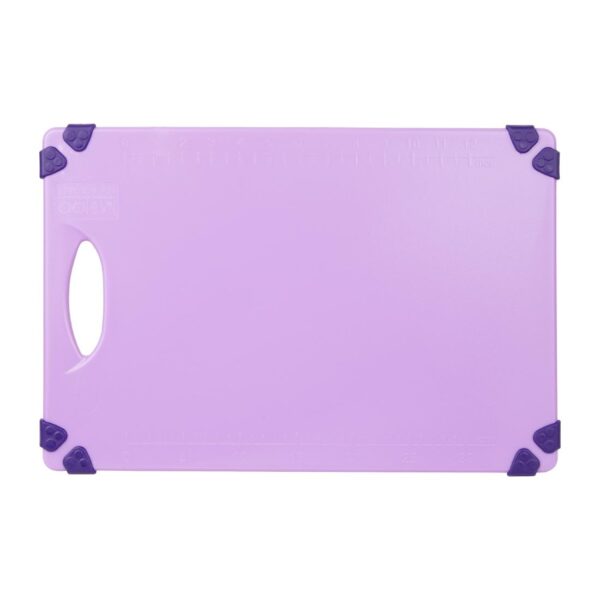 Hygiplas Commercial Grip Chopping Board Purple - 458x306x12mm - Image 2