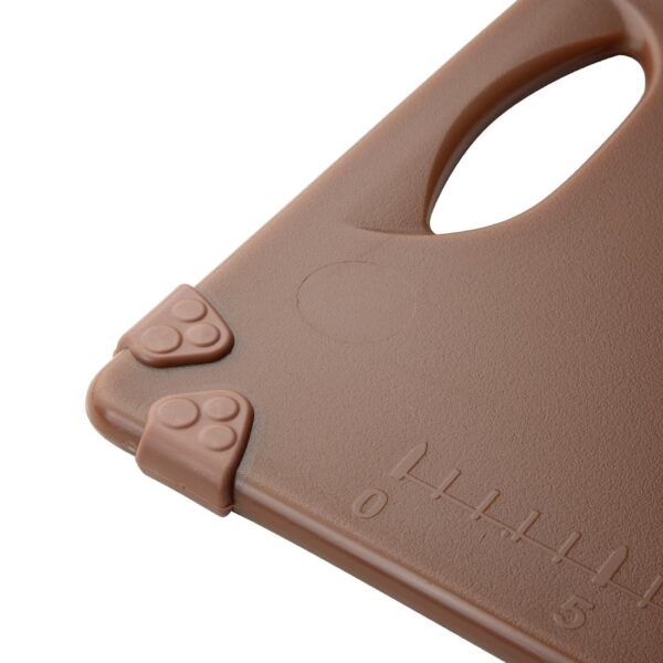 Hygiplas Commercial Grip Chopping Board Brown - 458x306x12mm - Image 3