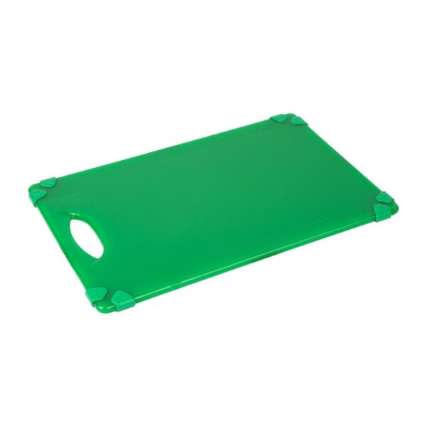 Hygiplas Commercial Grip Chopping Board Green - 458x306x12mm