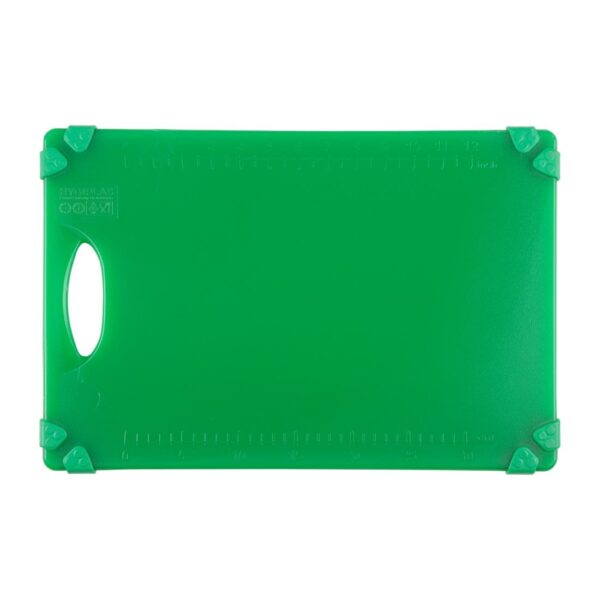 Hygiplas Commercial Grip Chopping Board Green - 458x306x12mm - Image 2