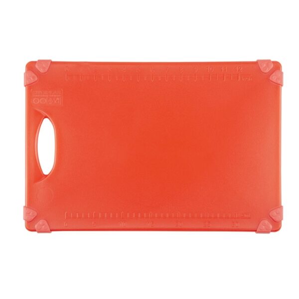 Hygiplas Commercial Grip Chopping Board Red - 458x306x12mm - Image 2