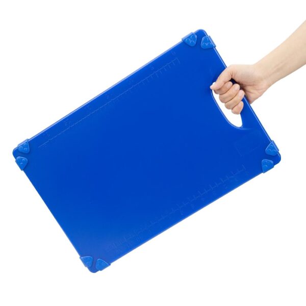 Hygiplas Commercial Grip Chopping Board Blue- 458x306x12mm - Image 4