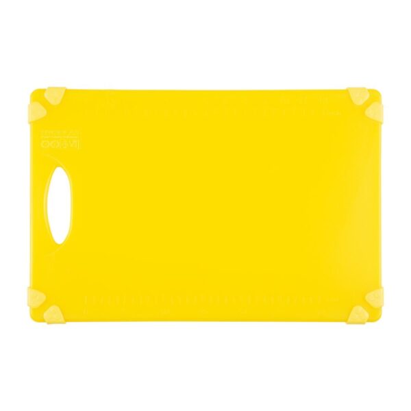 Hygiplas Commercial Grip Chopping Board Yellow - 458x306x12mm - Image 2