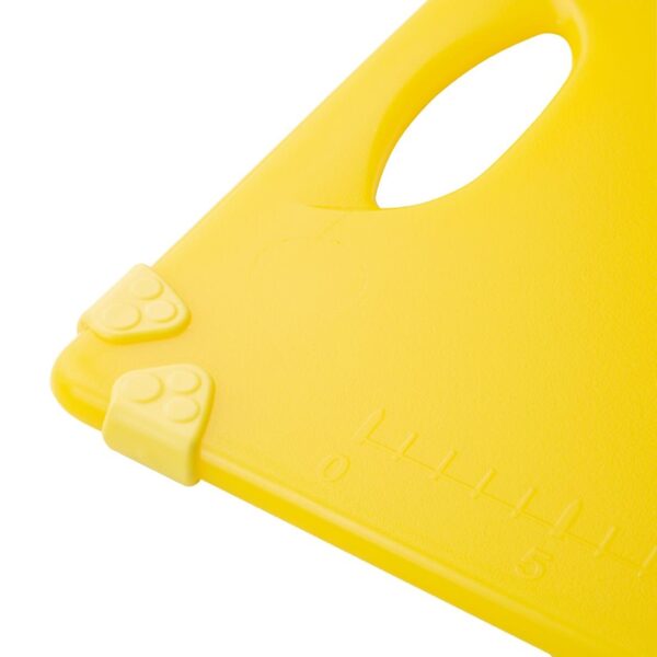 Hygiplas Commercial Grip Chopping Board Yellow - 458x306x12mm - Image 3