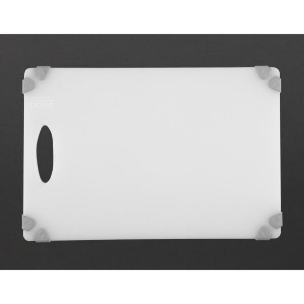 Hygiplas Commercial Grip Chopping Board White - 458x306x12mm - Image 3