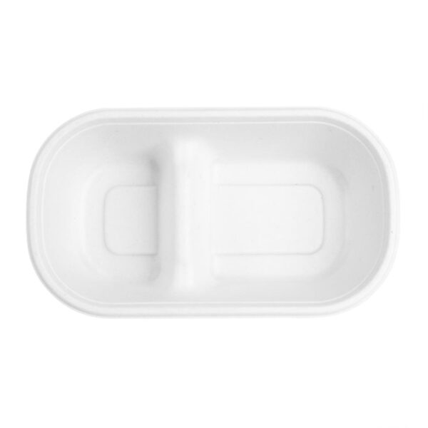 Fiesta Compostable Bagasse Oval 2-C Container - 900ml (Pack 100) - Image 4