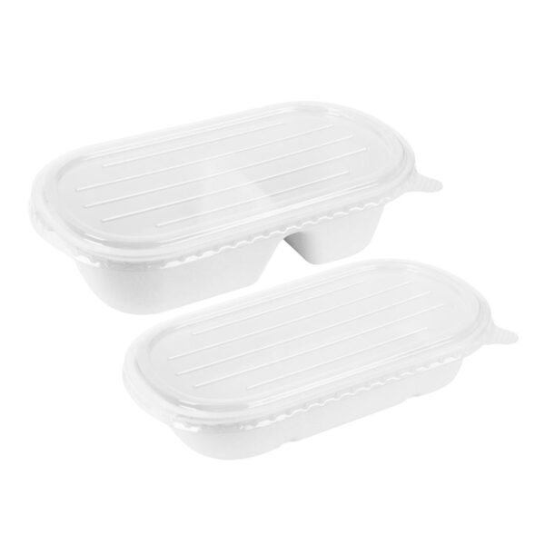 Fiesta Compostable Bagasse Oval 2-C Container - 900ml (Pack 100) - Image 6