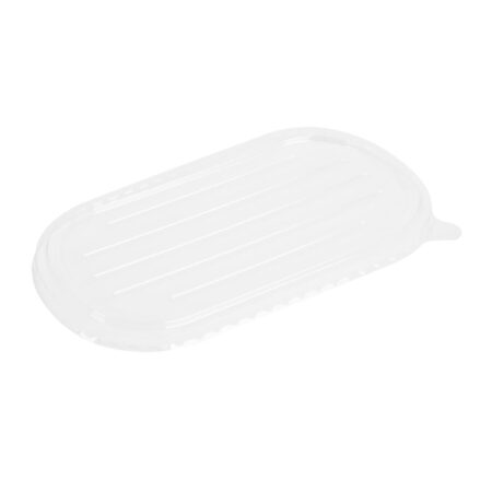 Fiesta Recyclable PET Lid for Bagasse Oval Container (Pack 100)