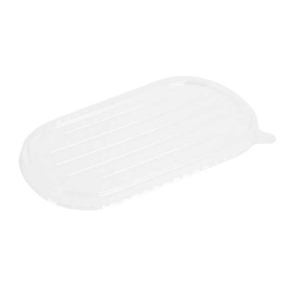 Fiesta Recyclable PET Lid for Bagasse Oval Container (Pack 100)