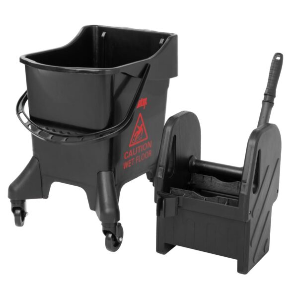 Jantex Tall Mop Bucket & Wringer Red Print - 21Ltr - Image 4