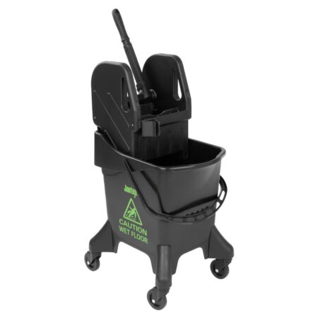 Jantex Tall Mop Bucket & Wringer Green Print - 21Ltr