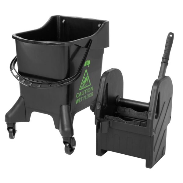Jantex Tall Mop Bucket & Wringer Green Print - 21Ltr - Image 4