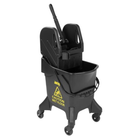 Jantex Tall Mop Bucket & Wringer Green Print - 21Ltr