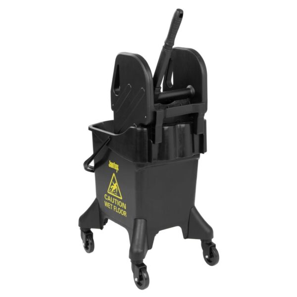 Jantex Tall Mop Bucket & Wringer Green Print - 21Ltr - Image 3