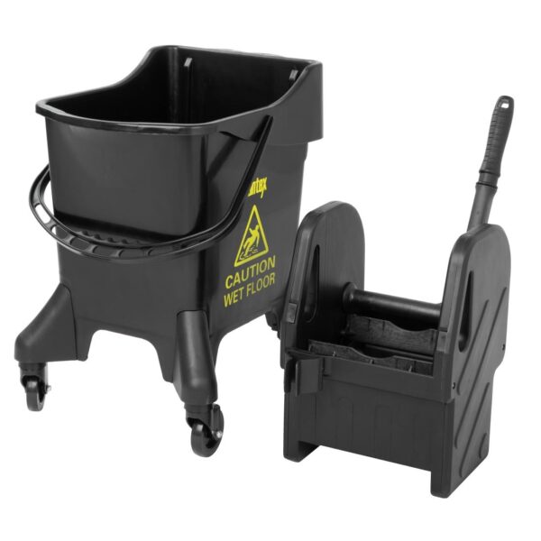 Jantex Tall Mop Bucket & Wringer Green Print - 21Ltr - Image 4