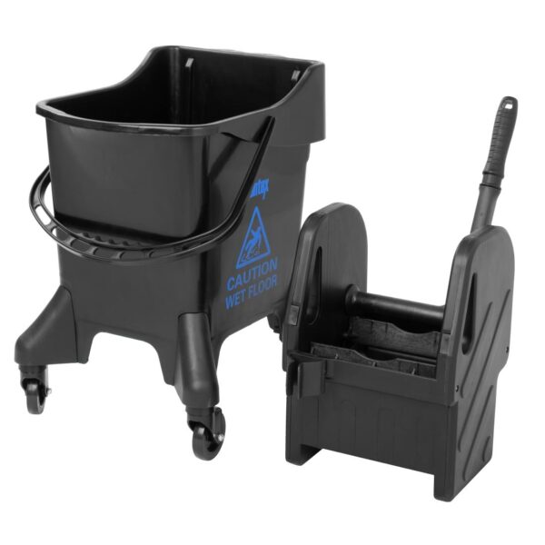 Jantex Tall Mop Bucket & Wringer Blue Print - 21Ltr - Image 4