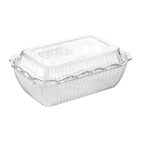 Olympia Kristallon Medium Salad Crock Clear SAN - 2Ltr - Image 4