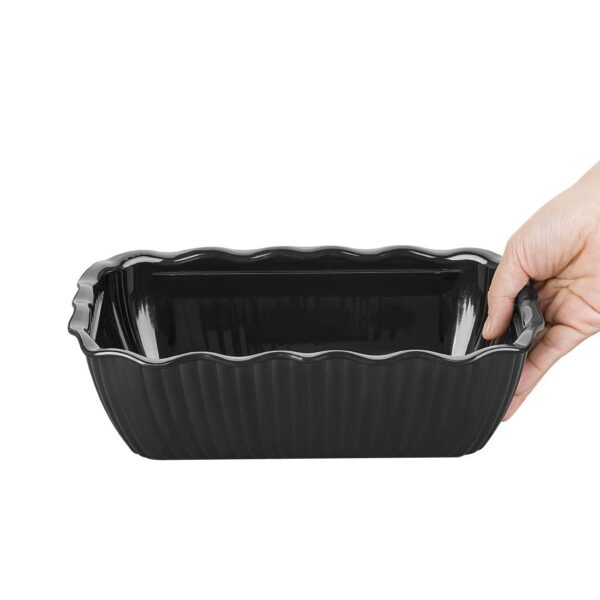 Olympia Kristallon Medium Salad Crock Black SAN - 2Ltr - Image 3