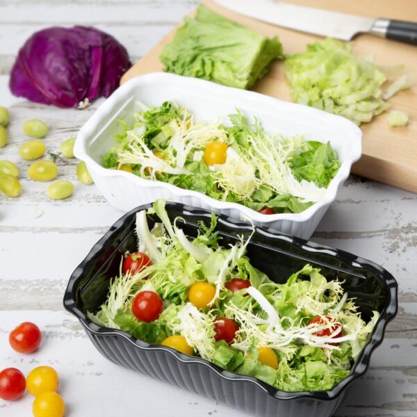 Olympia Kristallon Medium Salad Crock Black SAN - 2Ltr - Image 5