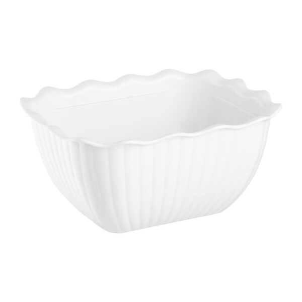 Olympia Kristallon Small Salad Crock White SAN - 0.75Ltr - Image 2