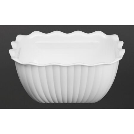Olympia Kristallon Small Salad Crock White SAN - 0.75Ltr