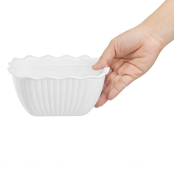 Olympia Kristallon Small Salad Crock White SAN - 0.75Ltr - Image 4