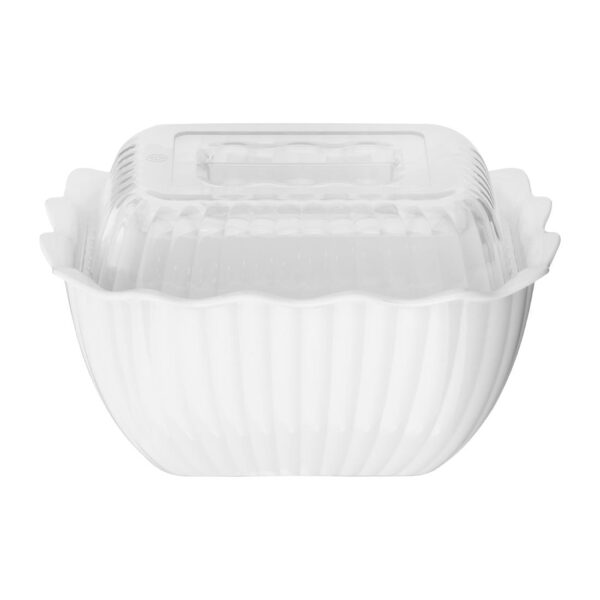 Olympia Kristallon Small Salad Crock White SAN - 0.75Ltr - Image 5