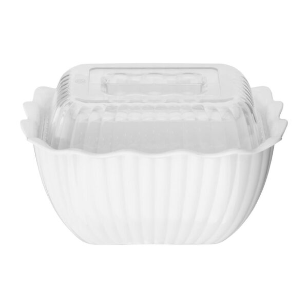 Olympia Kristallon Raised Lid for Small Salad Crock PC - Image 4