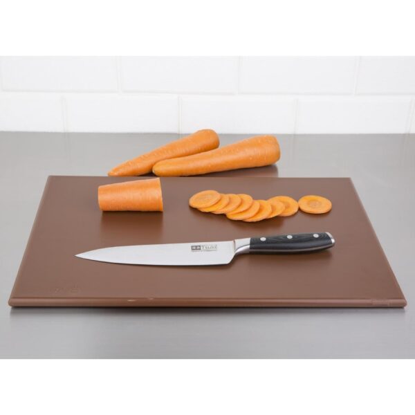 Hygiplas High Density Chopping Board Brown - 450x300x12mm - Image 2