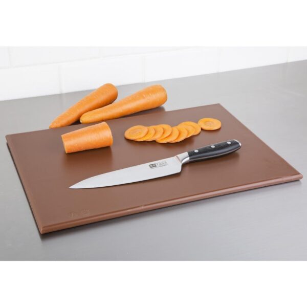 Hygiplas High Density Chopping Board Brown - 450x300x12mm - Image 3
