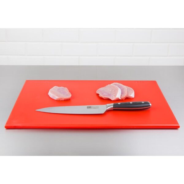 Hygiplas High Density Chopping Board Red - 450x300x12mm - Image 4