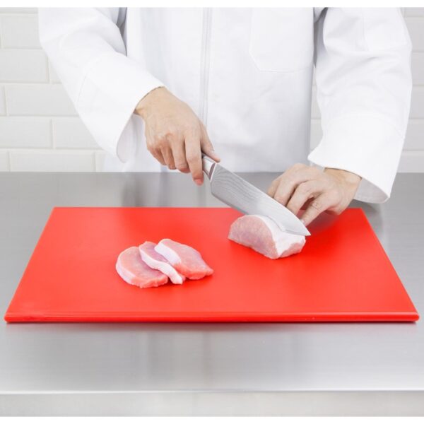 Hygiplas High Density Chopping Board Red - 450x300x12mm - Image 5