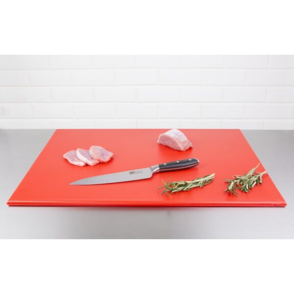 Hygiplas High Density Chopping Board Red - 600x450x12mm - Image 4