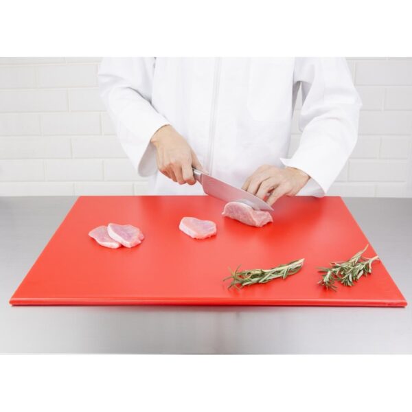Hygiplas High Density Chopping Board Red - 600x450x12mm - Image 5