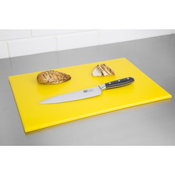 Hygiplas High Density Chopping Board Yellow - 450x300x12mm - Image 4