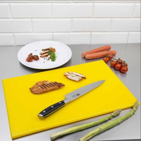 Hygiplas High Density Chopping Board Yellow - 450x300x12mm - Image 8