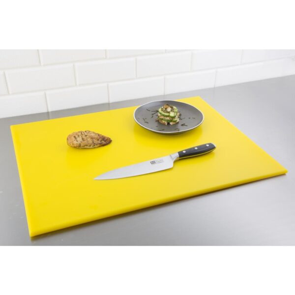 Hygiplas High Density Chopping Board Yellow - 600x450x12mm - Image 4