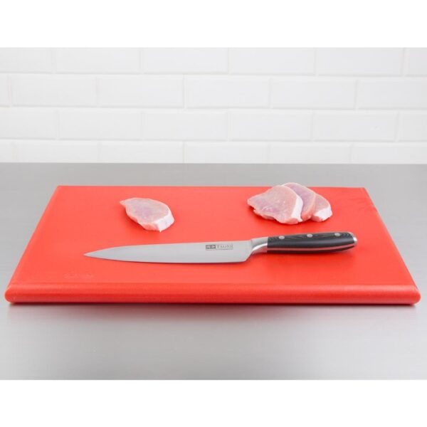 Hygiplas Extra Thick High Density Chopping Board Red - 450x300x25mm - Image 4
