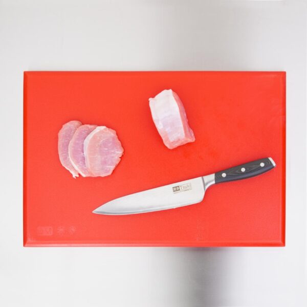 Hygiplas Extra Thick High Density Chopping Board Red - 450x300x25mm - Image 6