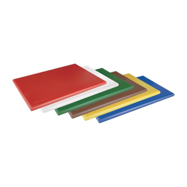 Hygiplas Extra Thick High Density Chopping Board Yellow - 450x300x25mm - Image 2
