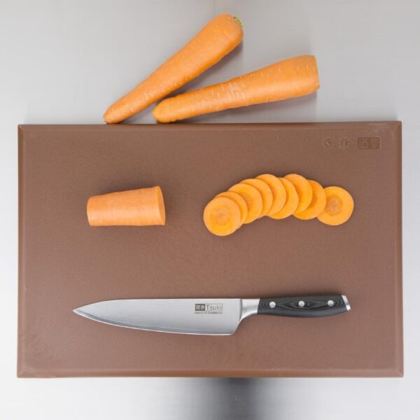 Hygiplas Extra Thick High Density Chopping Board Brown - 450x300x25mm - Image 5